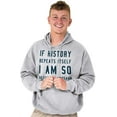 thumbnail image 1 of History Repeats Itself Dinosaur Pet Hoodie Sweatshirt Women Men Brisco Brands 2X, 1 of 6