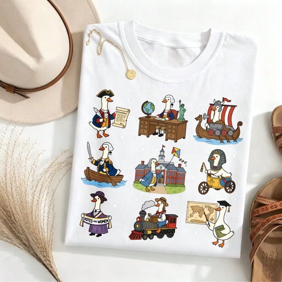History Teacher Shirt Silly Goose – Funny Social Studies Tee