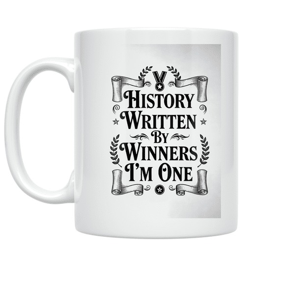 History Written By Winners I'm One - History Enthusiast - 11 oz Ceramic Coffee Mug