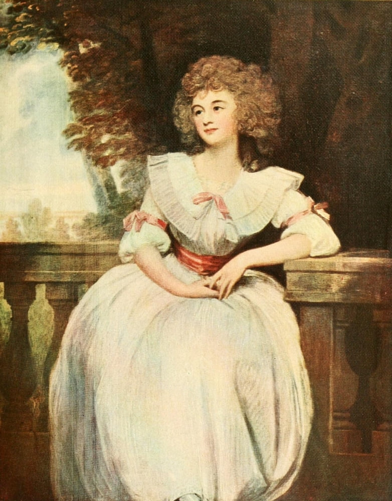 History of Art 1911 Mrs Mark Currie Canvas Art - George Romney (18 x 24)