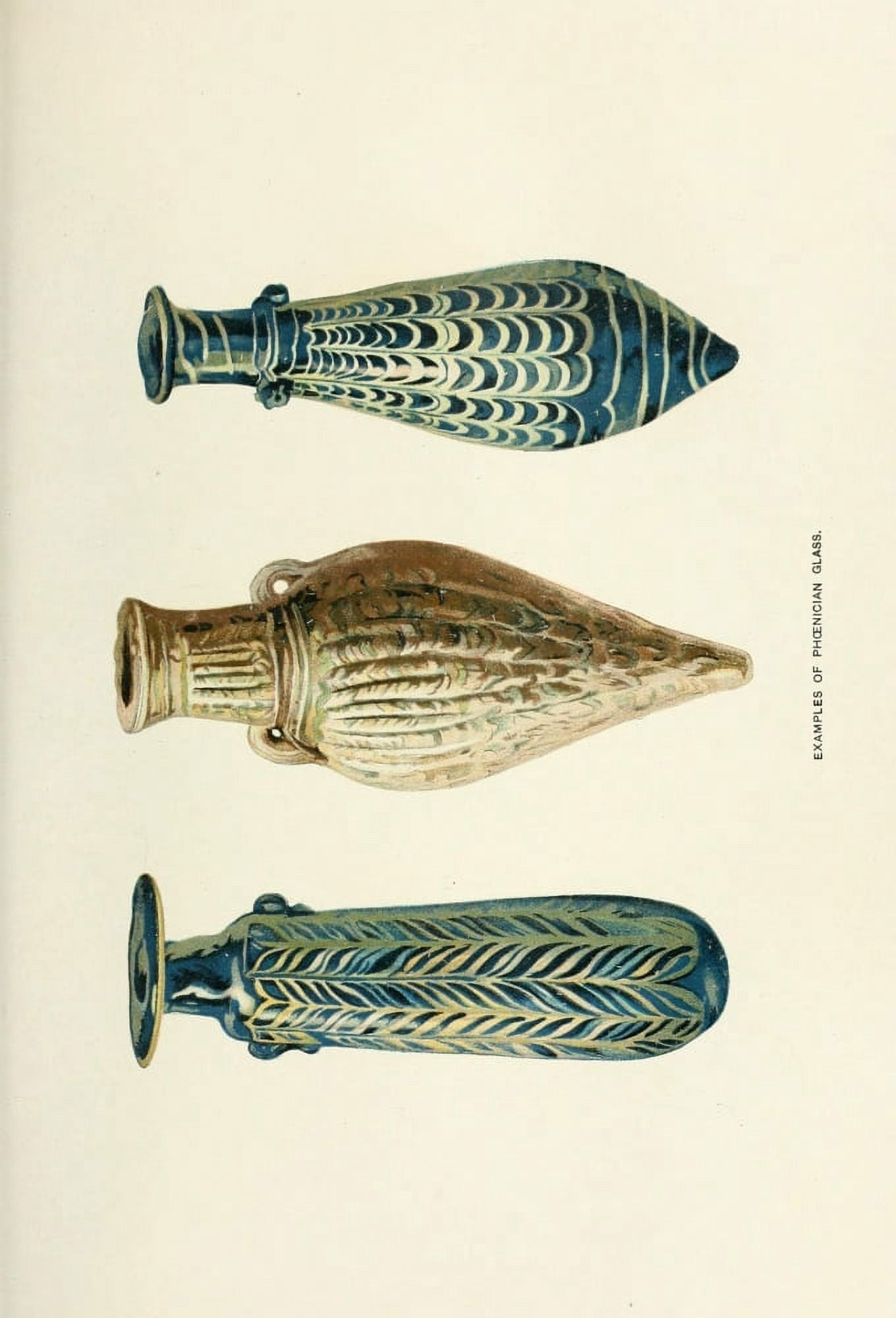 History of Egypt 1904 Examples of Phoenician glass Canvas Art - Unknown (18 x 24)