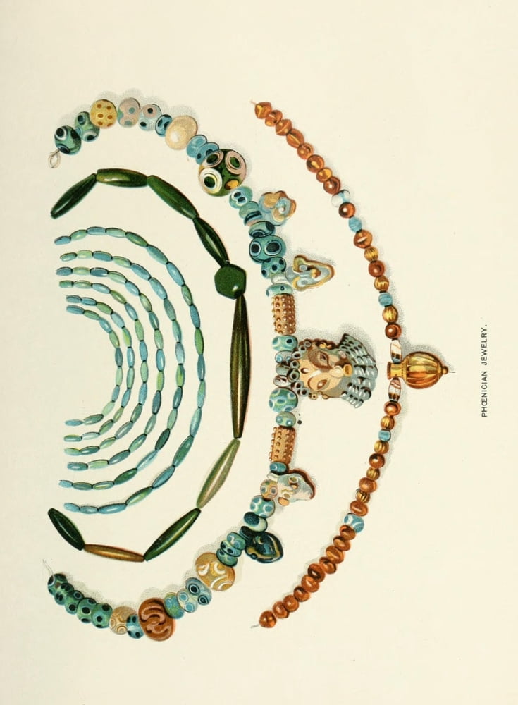 History of Egypt 1904 Phoenician jewellery Canvas Art - Unknown (24 x 36)
