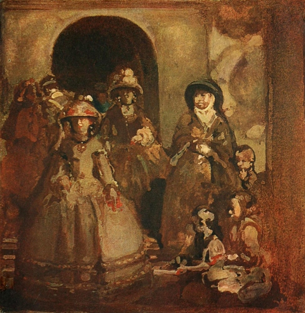 History of Painting 1900 La Demimondaine Canvas Art - John Pryde (24 x 36)