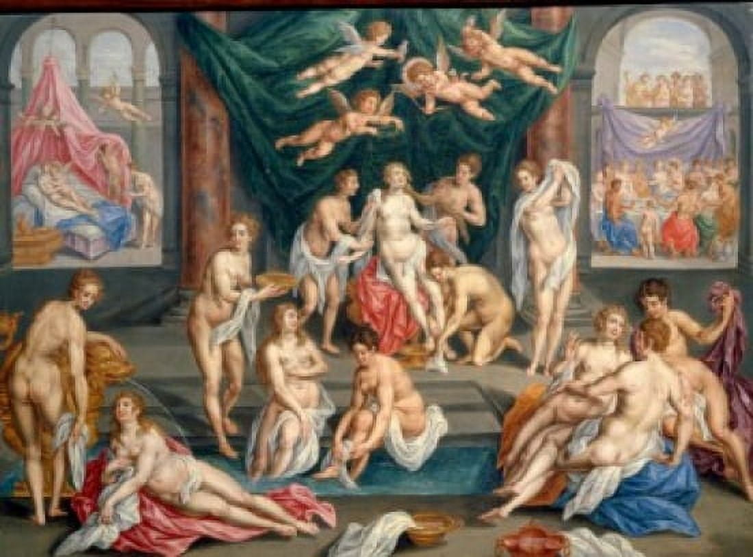 History of Psyche by Hendrik de Clerck Circa 1600 (1570-1629) France Paris Musee du Louvre Canvas Art - Hendrik de Clerck (18 x 24)