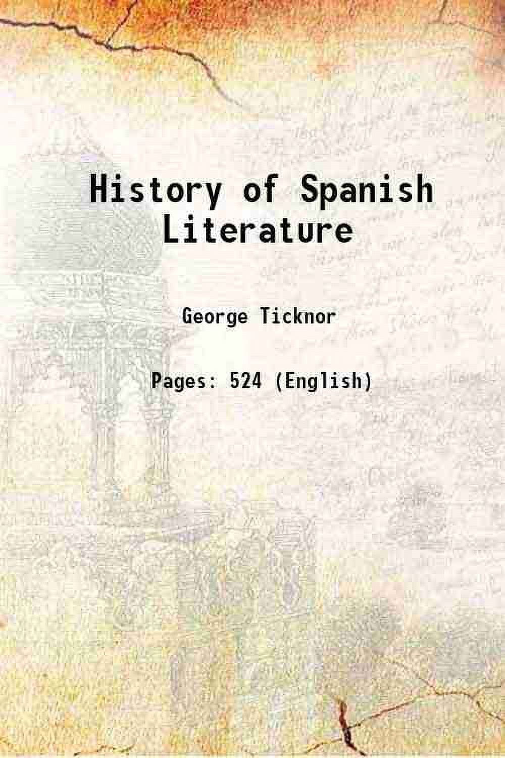 History of Spanish Literature 1863