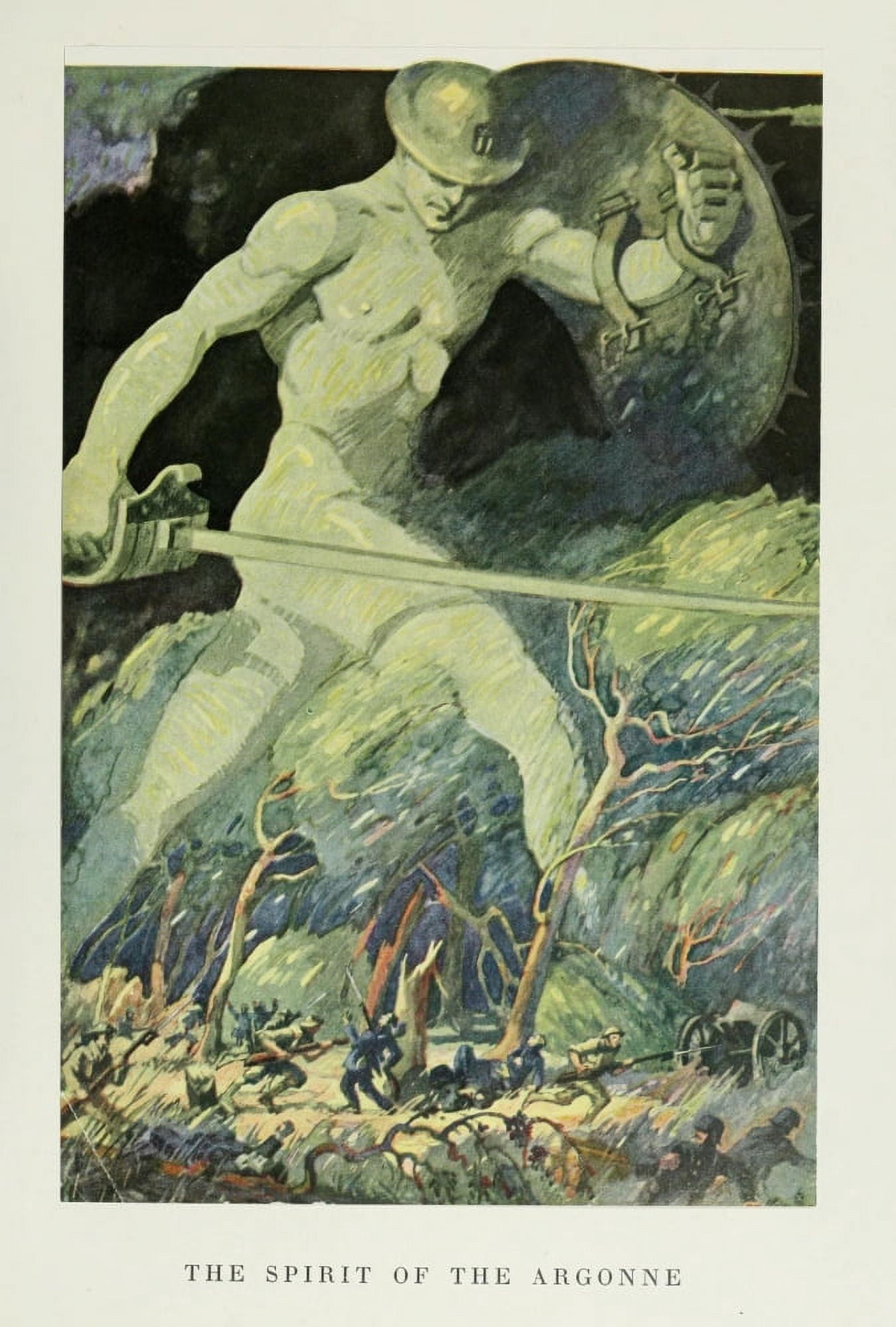 History of the 77th Division 1919 The Spirit of the Argonne Canvas Art - Unknown (18 x 24)