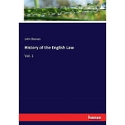 History of the English Law Vol. 1, Paperback