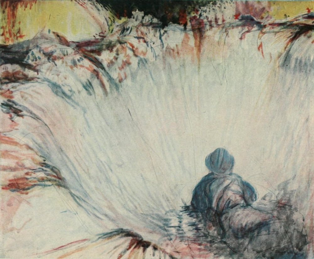 History of the World War 1917 Shell hole on the Chemin des Dames Canvas Art - Claggett Wilson (24 x 36)