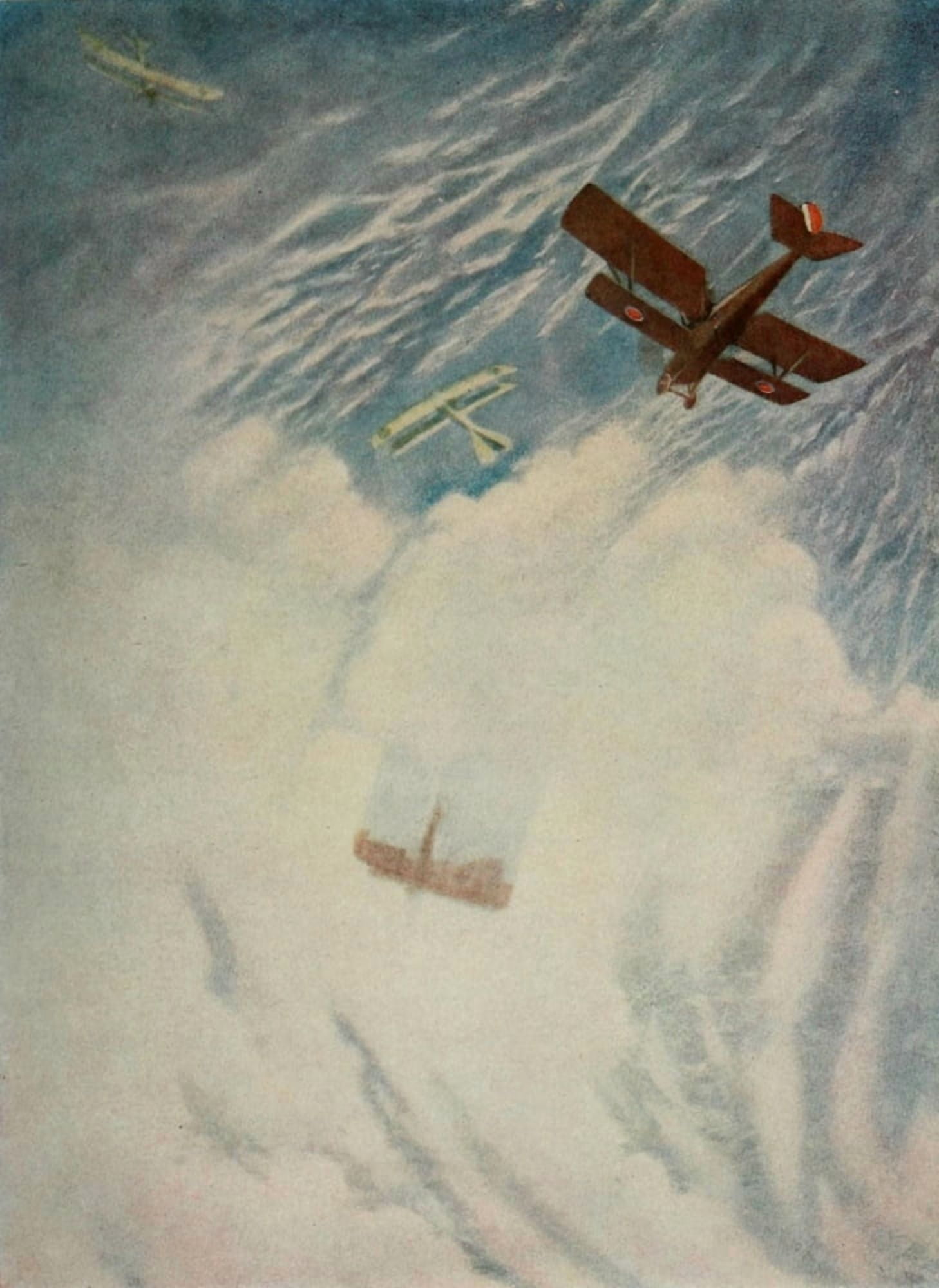 History of the World War 1917 The War in the Air Canvas Art - CRW Nevinson (24 x 36)