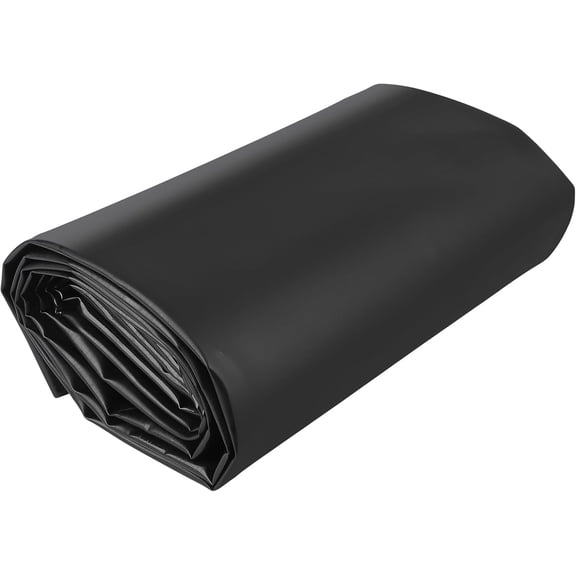 Historyli 15X25FT Pond Liner,Durable Fish-Safe Rubber Liner for Outdoor Ponds, Waterfalls and Landscaping, Puncture Resistant, UV Proof, Flexible Heavy-Duty Water Barrier,Black