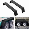 thumbnail image 1 of Historyli 2 Pack Tandem Axle Trailer Fenders Fit 13"-15" Tires,72-7/8"x10-1/4"x13" Detachable Double Axle Trailer Fenders,Split Design,Diamond Tread Plate for Car Hauler,Black, 1 of 7