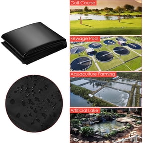 Historyli 20x25 FT Pond Liner, 20 Mil Thick Pliable LLDPE Material, UV Resistant for Water Gardens, Black