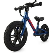 Historyli 24V 100W Electric Balance Bike for Kids 3-5, 12in E-Dirt Bike with Inflatable Tires & Adjustable Seat, Blue