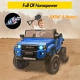 thumbnail image 1 of Historyli 24V Ride On Car, 2 Seater Ride On Car Truck, Electric Car, with Parent Remote Control, Blue, 1 of 8