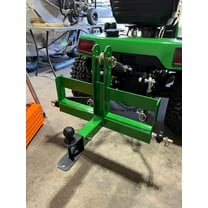 Historyli 3 Point Trailer Hitch, with 2Inch Receiver, for Category 1, Green