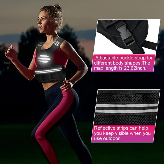 Historyli 6-20Lb Adjustable Weighted Vest Women,Ironsand Weights Running Vest for Fitness Training,Strength Workout Gear for Jogging & Cardio,Black