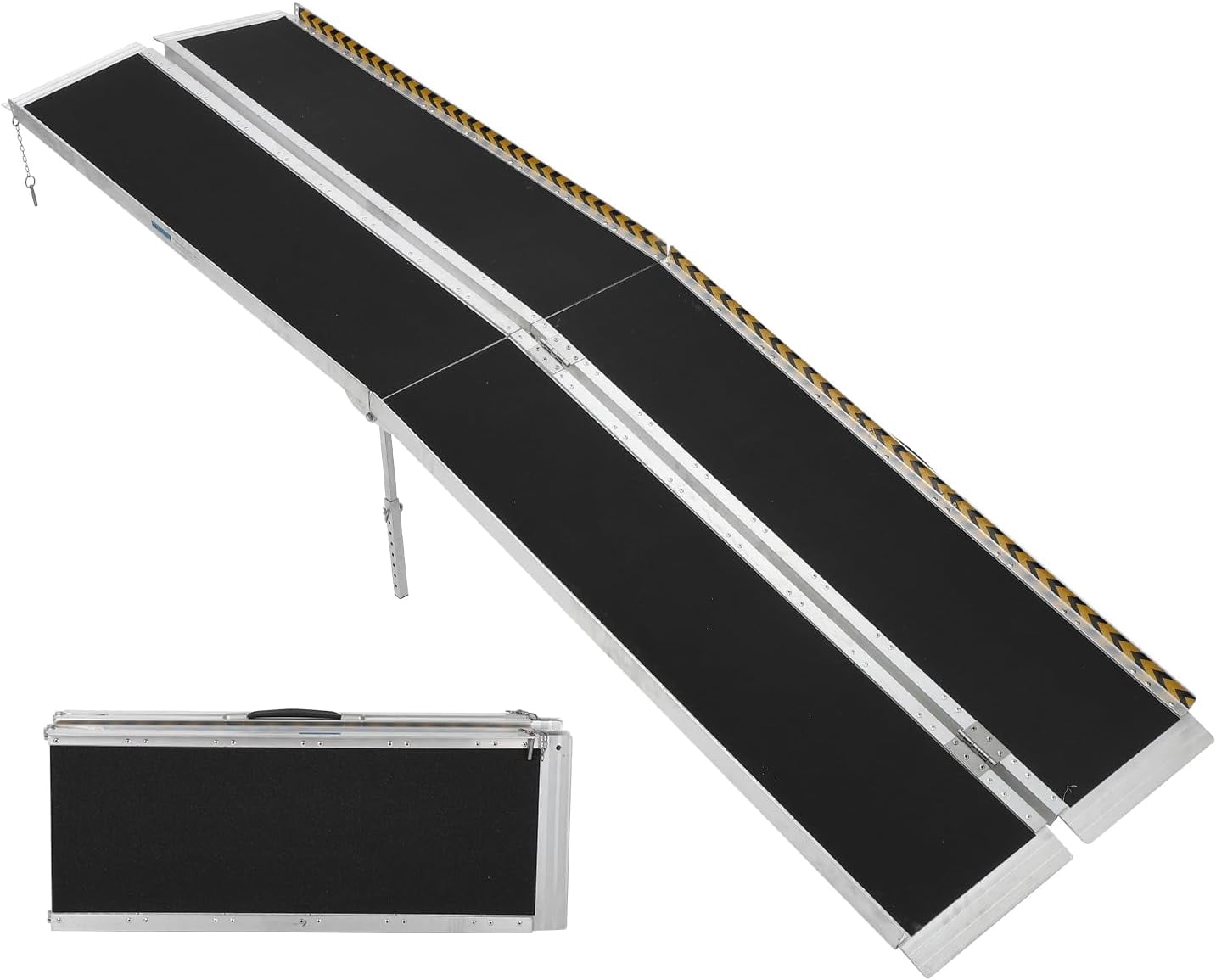 Historyli 9FT Portable Wheelchair Ramp,Non-Slip Aluminum Folding ...