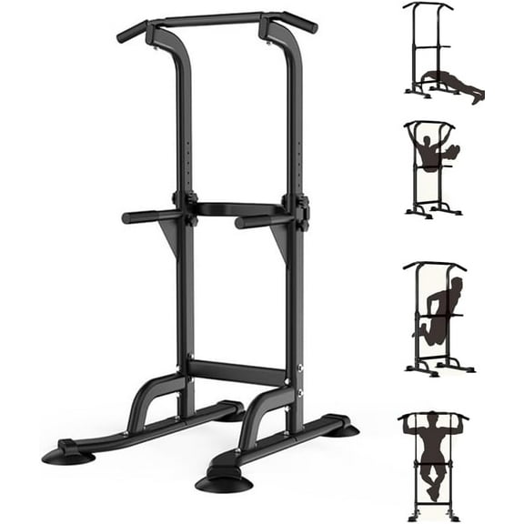 Historyli Adjustable Power Tower Pull Up Bar,Pull-Up Rack Dip Station,Pull Up Bar Free Standing for Pull Up/Dip/Push Up,Power Tower Station for Adults & Teens