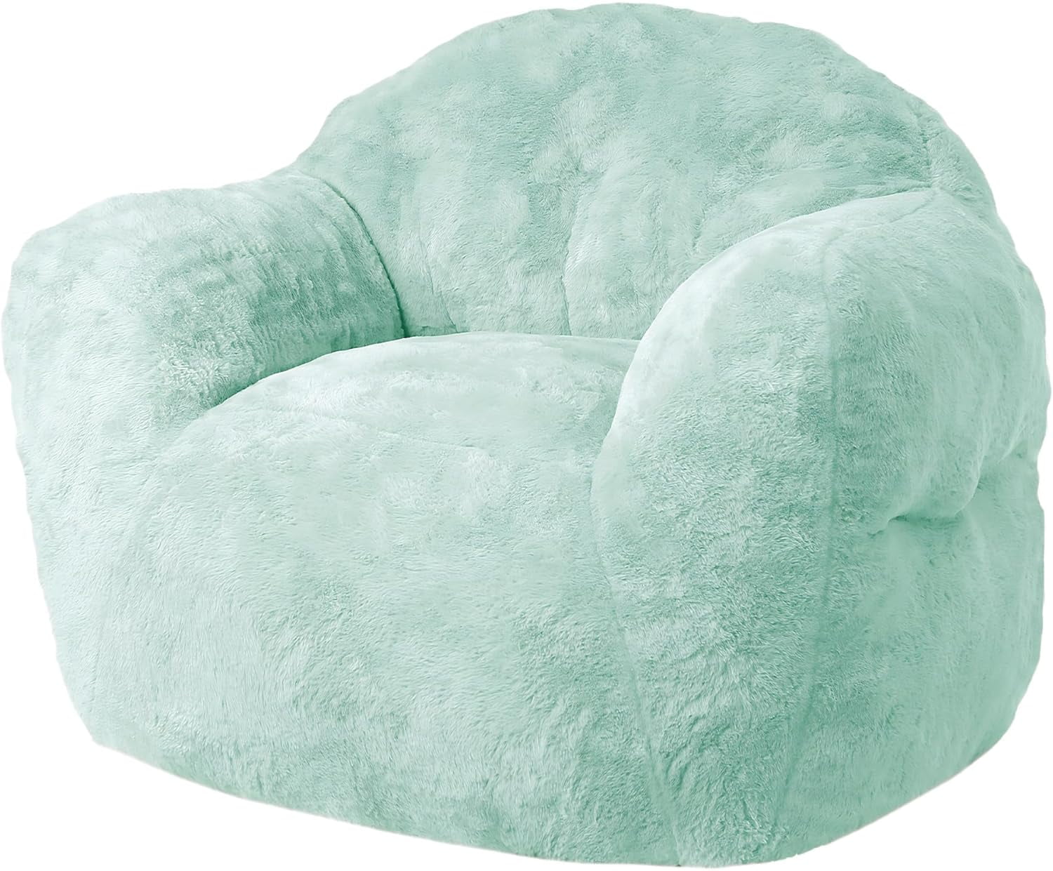 Historyli Compact Bean Bag Chair for Adults, Space-Saving Lounge Chair with Ergonomic Backrest & Wide Armrest, High Density Foam Filler, for Apartment