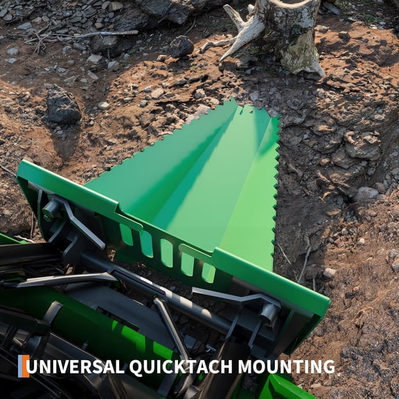 Historyli Economy Series Stump Bucket Attachment, Tree Scoop Digger for Small Stumps, Green