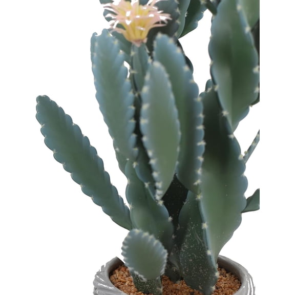 Historyli Faux Cactus Plant, Realistic Lifelike Texture, with Natural Sand Base, Potted, 90cm