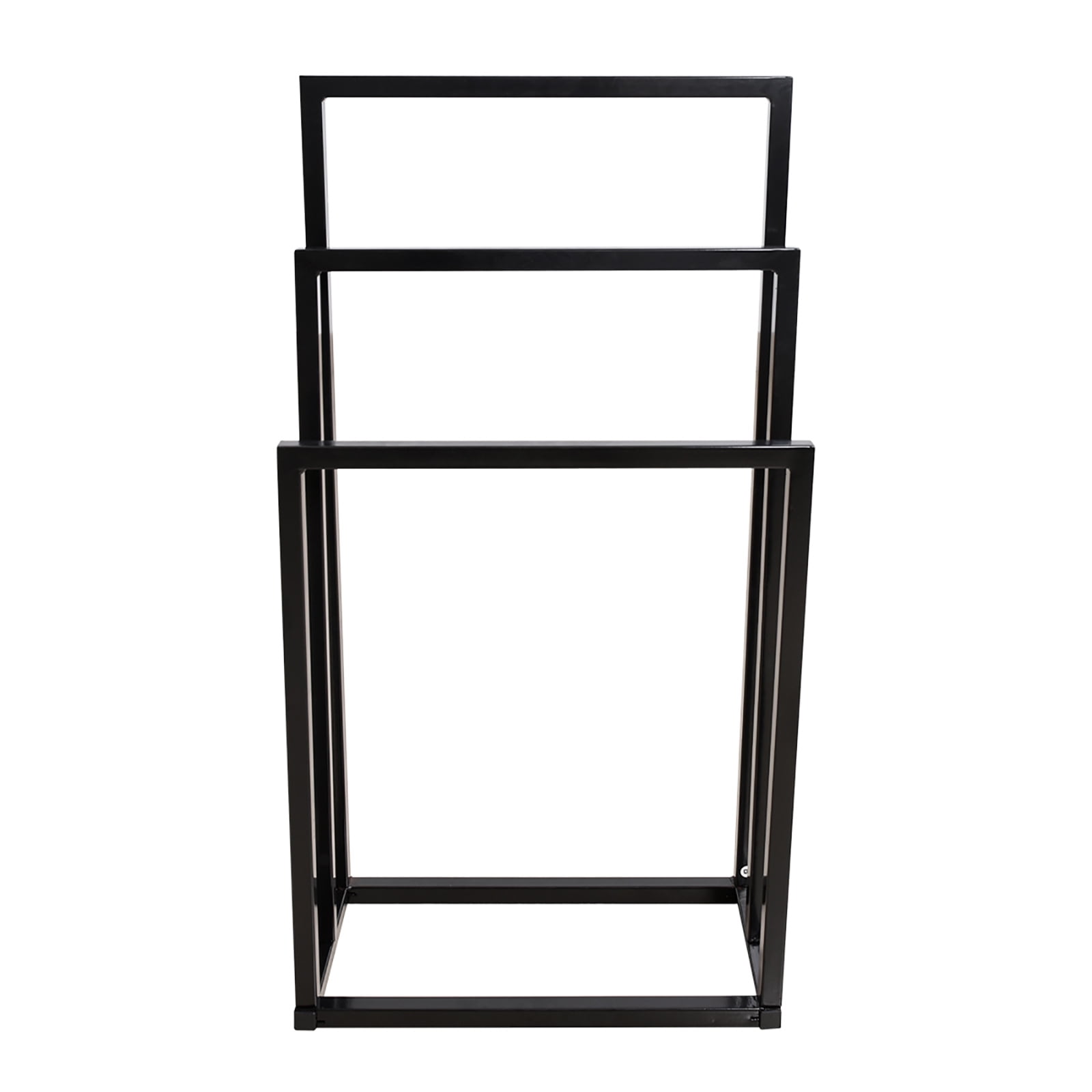 Freestanding Satin Chrome 3-Tier Metal Towel Rack