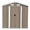 thumbnail image 1 of Historyli Go5H 6ft X4ft Garden Shed With Adjustable Shelf Lockable Door Weatherproof Easy Assembly Tool Cabinet For Backyard Garden Patio Lawn, 1 of 9
