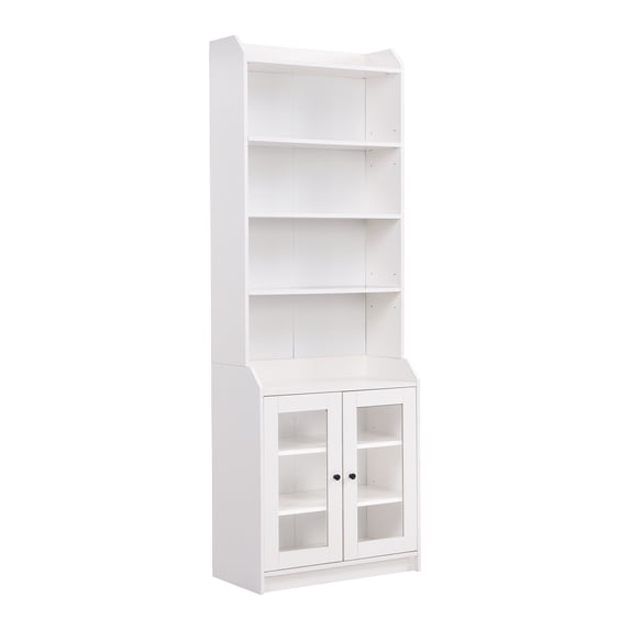 Historyli Go5H 78.3" Storage Cabinet Freestanding Versatile Sideboard Cabinet With Acrylic Board Door Adjustable Shelves Versatile Bookshelf For Living Room Kitchen