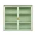 thumbnail image 1 of Historyli Go5H Double Glass Door Wall Cabinet With Removable Shelves For Office Dining Room Living Room Kitchen Bathroom, 1 of 9