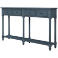 thumbnail image 1 of Historyli Go5H Farmhouse Console Sofa Table, Easy To Assemble, Classic Solid Wood Entryway Table, With 2 Drawers, Bottom Storage Shelves,For Living Room, Hallway, Bedroom, 1 of 9