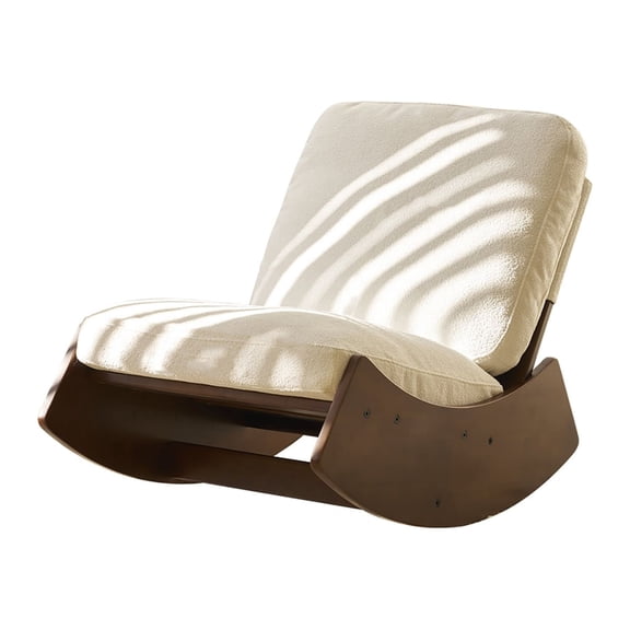 Historyli Go5H Nursery Rocking Chair Upholstered Glider Chair Solid Wood Frame Accent Chair For Living Room Bedroom Playroom