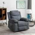 thumbnail image 1 of Historyli Go5H Recliner Chair, Massage Heated Electric Power Recliner Sofa, Theater Seating With Side Pocket, Single Lounge Sofa With Heating System, 1 of 8