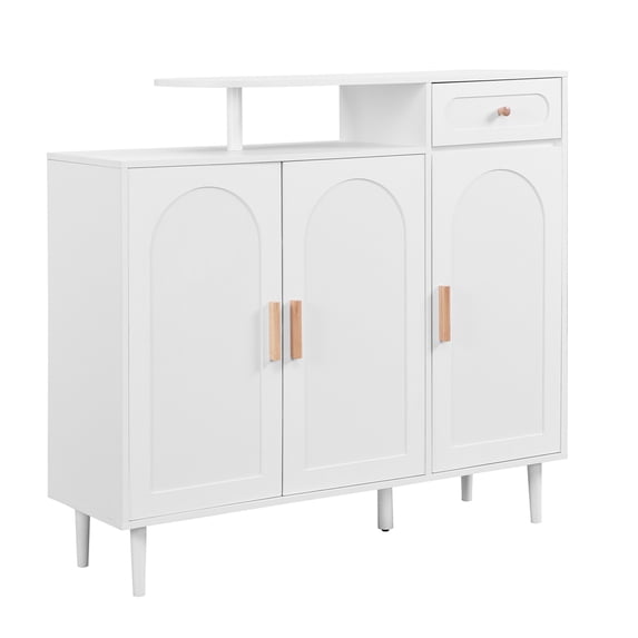 Historyli Go5H Shoe locker, Farmhouse Wooden Shoe Storage Organizer locker With Doors, Drawer, Top Shelf, Flood Standing Organizer With Built In Adjustable Shelves,For Bedroom Hallway