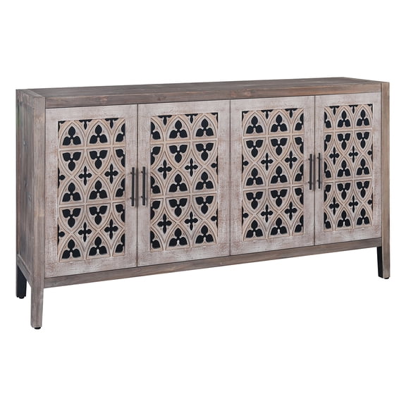 Historyli Go5H Sideboard Buffet Tv With Middle Lower Gears Adjustment Central Panel, Kitchen Pantry Storage For Kitchen, Dining