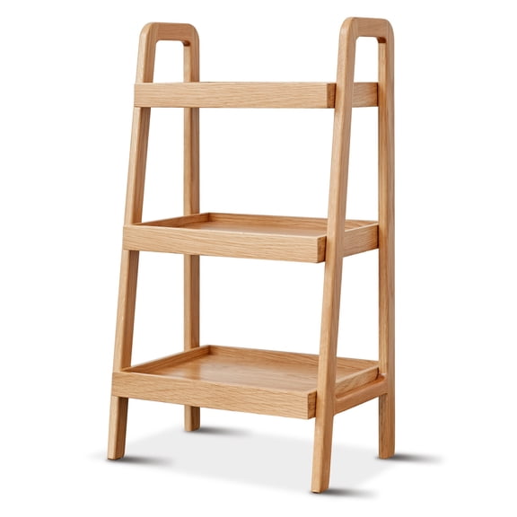 Historyli Go5H Storage Bench, 3-Tier Shoe Rack Premium Solid Wood Storage Organizer For Bathroom, Living Room, Bedroom, Hallway, Patio, Kitchen, Entryway