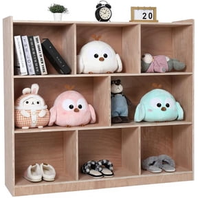 SKYSHALO Kids' Playroom Organizer Unit - Wooden Bookshelves Storage 20 ...