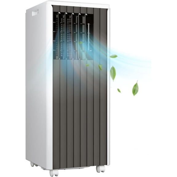 Historyli Portable Air Conditioner 8000 BTU 3-IN-1 Quiet AC Unit for 350 Sq.Ft, Remote Control, Dehumidifier/Fan, 24H Timer, Window Kit