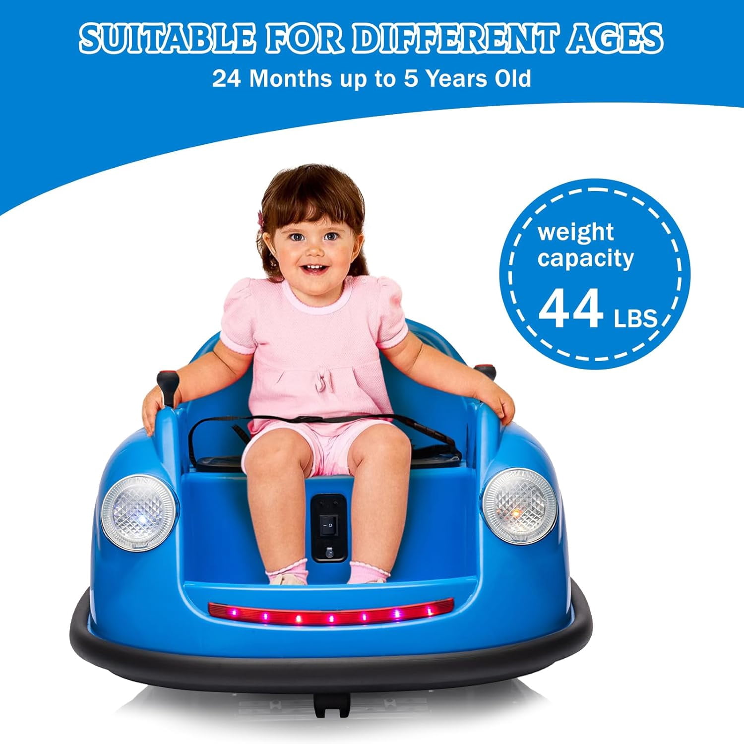 Historyli Powered Ride-Ons, 12V Bumper Car,Electric Toy Ride on Battery ...