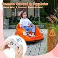 thumbnail image 1 of Historyli Powered Ride-Ons, 12V Bumper Car,Electric Toy Ride on Battery Car with Parent Remote Control,360 Degree Spin,2-Speed,Music & LED Lights,Orange, 1 of 7