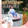 thumbnail image 1 of Historyli Powered Ride-Ons, 12V Bumper Car,Electric Toy Ride on Battery Car with Parent Remote Control,360 Degree Spin,2-Speed,Music & LED Lights,White, 1 of 8