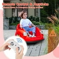 thumbnail image 1 of Historyli Powered Ride-Ons, 12V Bumper Car,Electric Toy Ride on Battery Car with Parent Remote Control,360 Degree Spin,2-Speed,Music & LED Lights,Red, 1 of 8