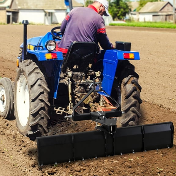 Historyli Rear Grading Blade, 52-inch Width, 3 Point, Heavy Duty Steel, Black