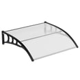 thumbnail image 1 of Historyli Weather-Resistant Polycarbonate Outdoor Awning Canopy,UV,Rain,Sun & Snow Protection,Durable Plastic Steel Bracket,White, 1 of 7