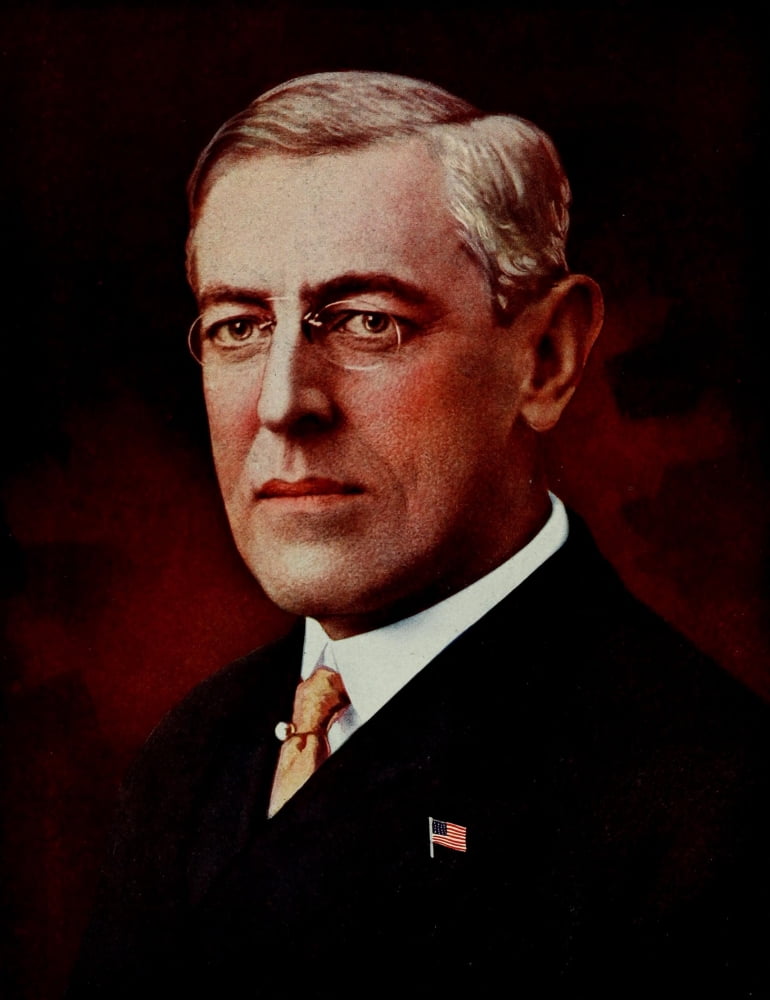 Historys Greatest War 1919 Woodrow Wilson US President Canvas Art - Unknown (18 x 24)