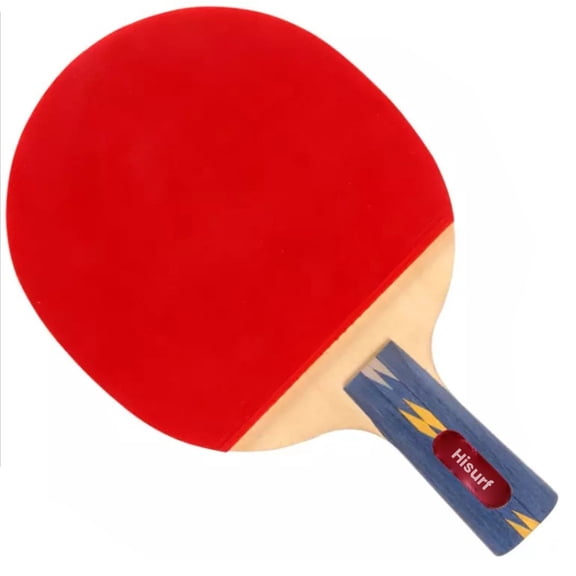Hisurf Table tennis bats,Advanced Table Tennis Racket| 5 Layer Wood Blade, Nitrx-4Z Rubbers, Flare Handle