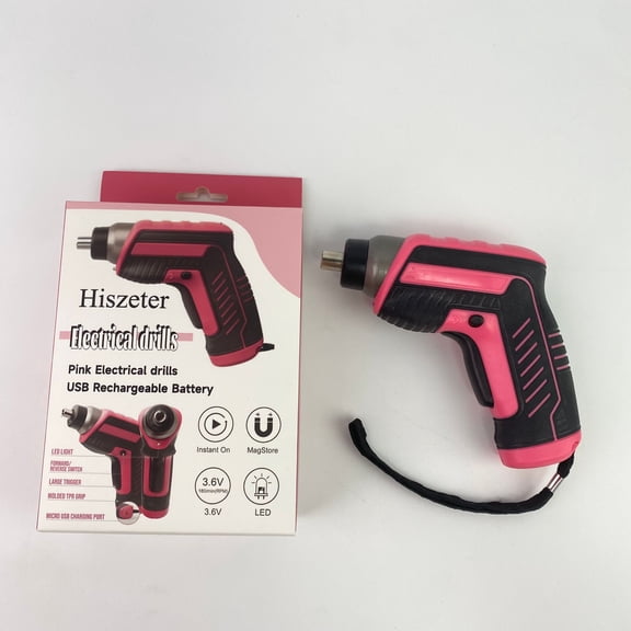 Hiszeter Electrical drills,Pink 3.6V USB Electrical drills