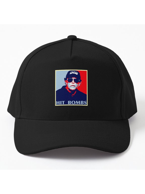 Hit Bombs Baseball Cap, Sports Power Statement Graphic Design, Classic Hat
