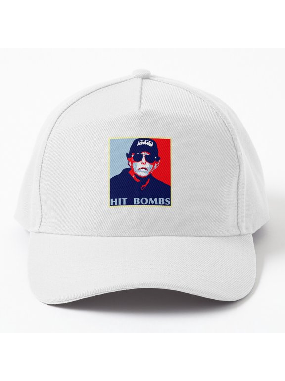 Hit Bombs Baseball Cap, Sports Power Statement Graphic Design, Classic Hat
