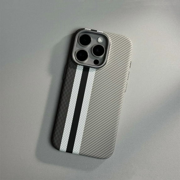 Hit Color Carbon Fibre Relief MagSafe Phone Case for iPhone 13 15pro max 15 14 Pro 12 Wireless Charging Alloy Lens Hard PC Cover (D,For iPhone 15 Pro Max)