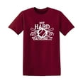 thumbnail image 1 of Hit Hard Baseball Sarcastic Humor Graphic Tees Gift For Mens Novelty Funny T Shirt, 1 of 5